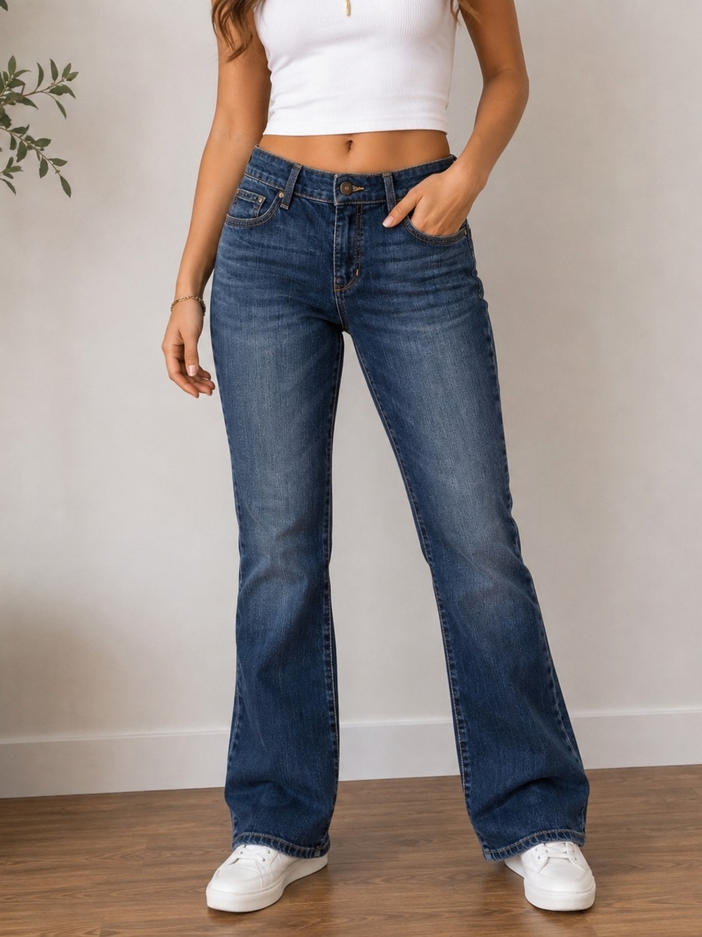 Eddie Bauer Curvy Boot Cut Jeans Women’s Size 6 Medium Wash Denim